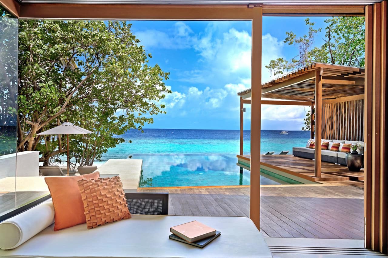 Park hyatt maldives hadahaa deluxe park pool villa interior