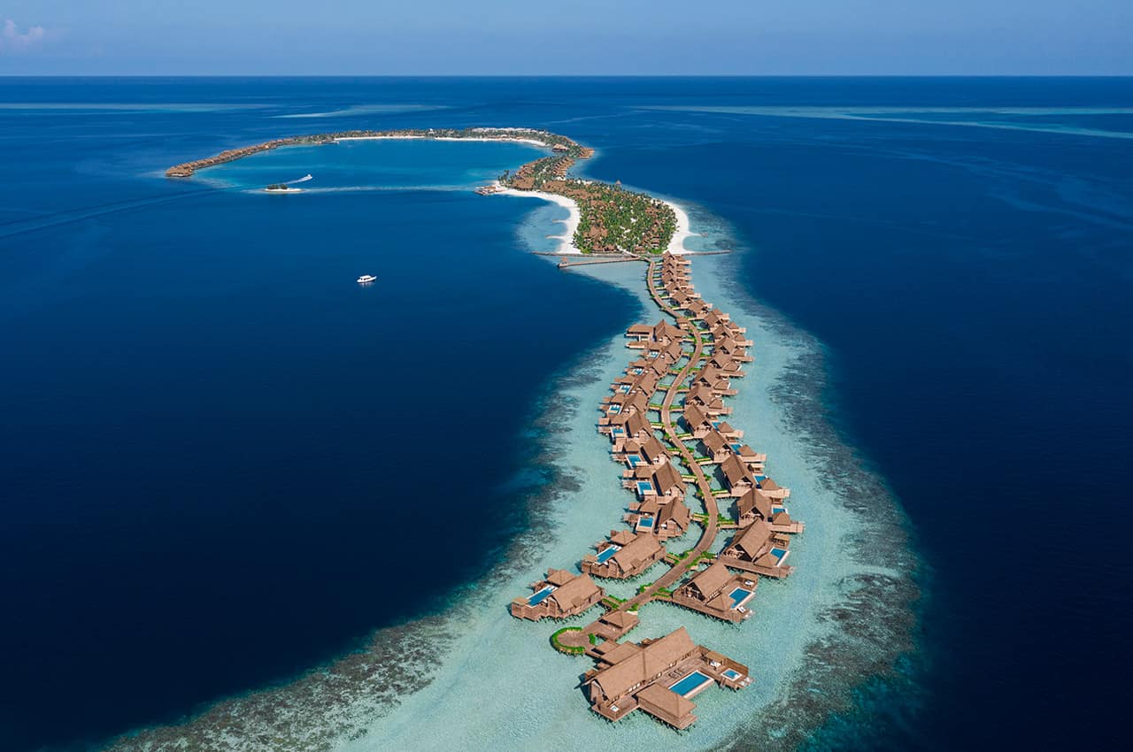 Waldorf astoria maldives ithaafushi vista aerea