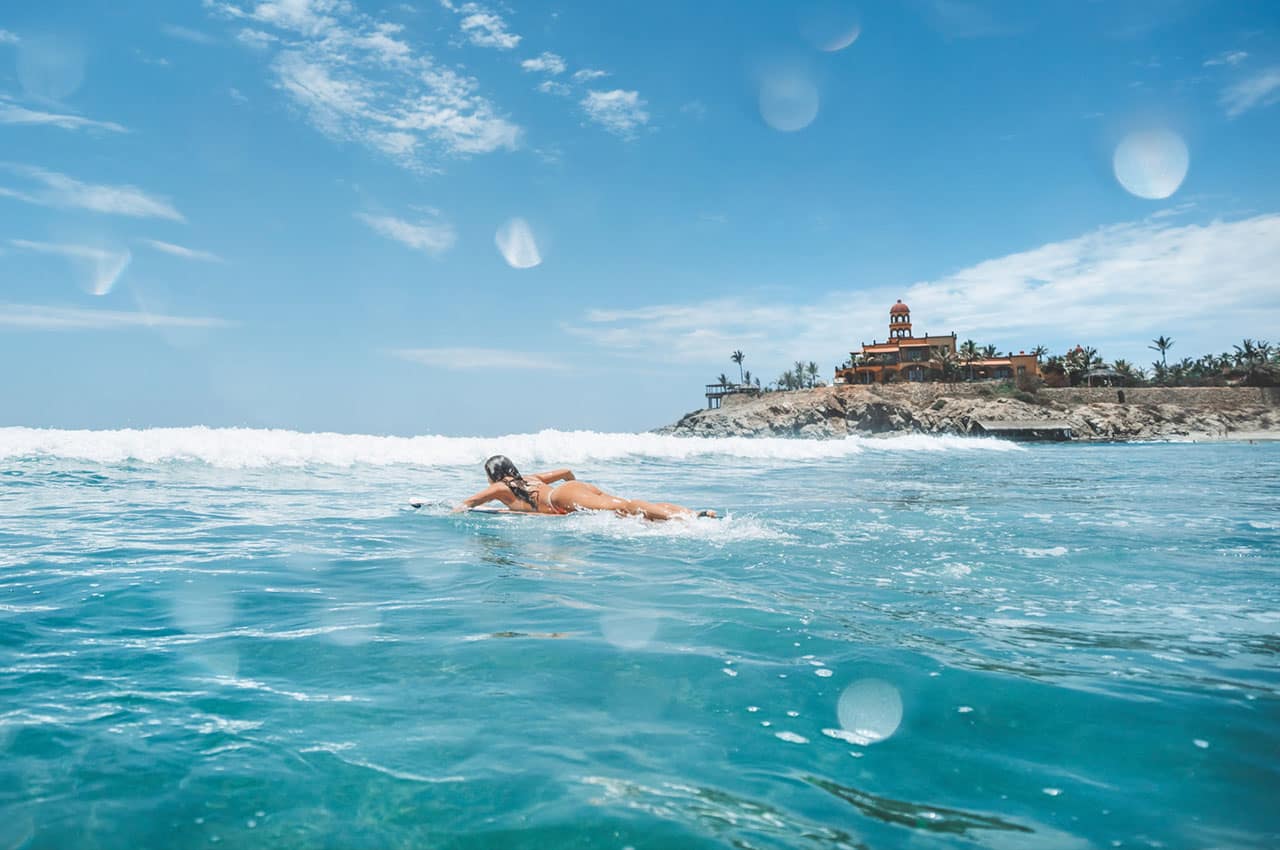 Mexico hard rock hotel los cabos surfing ocean