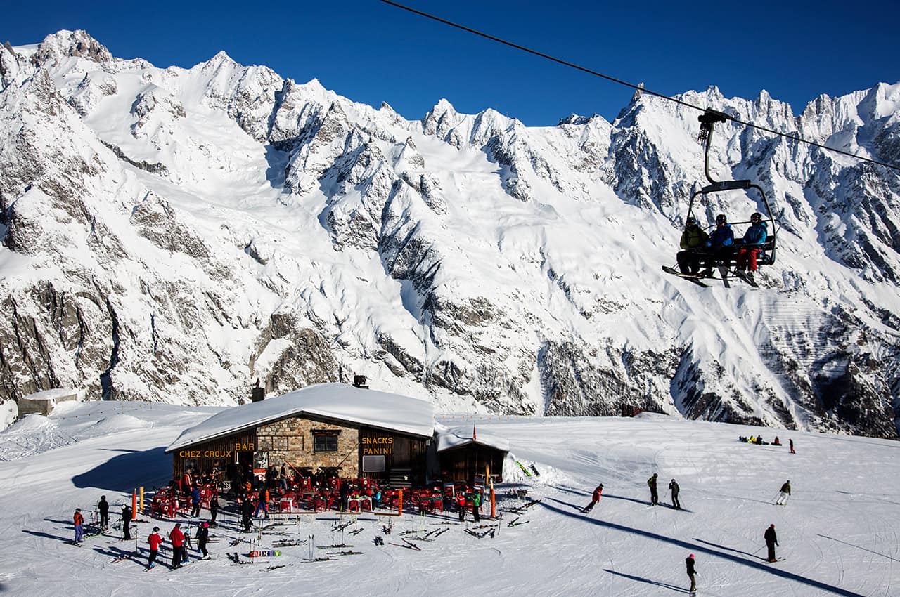 Le massif courmayeur italia