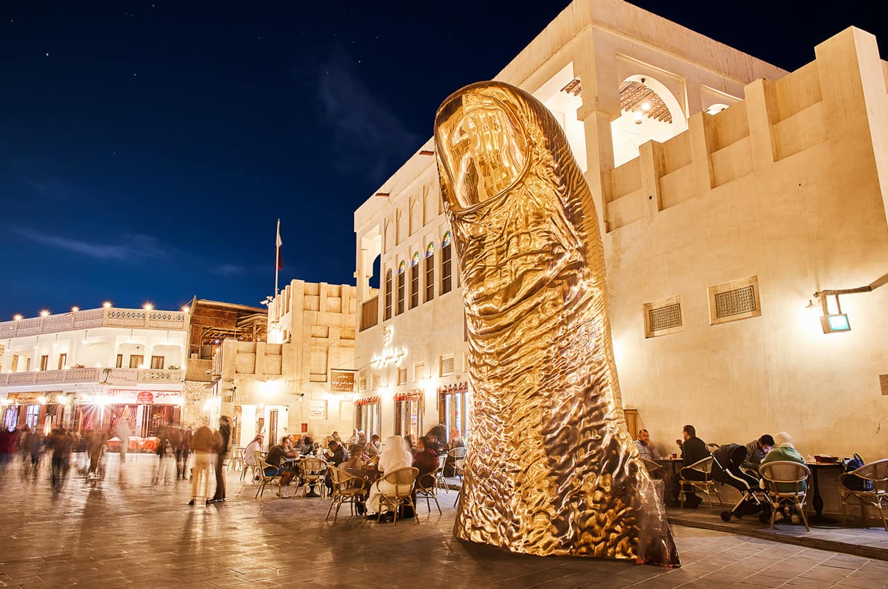 Qatar tourism doha souq waqif noite