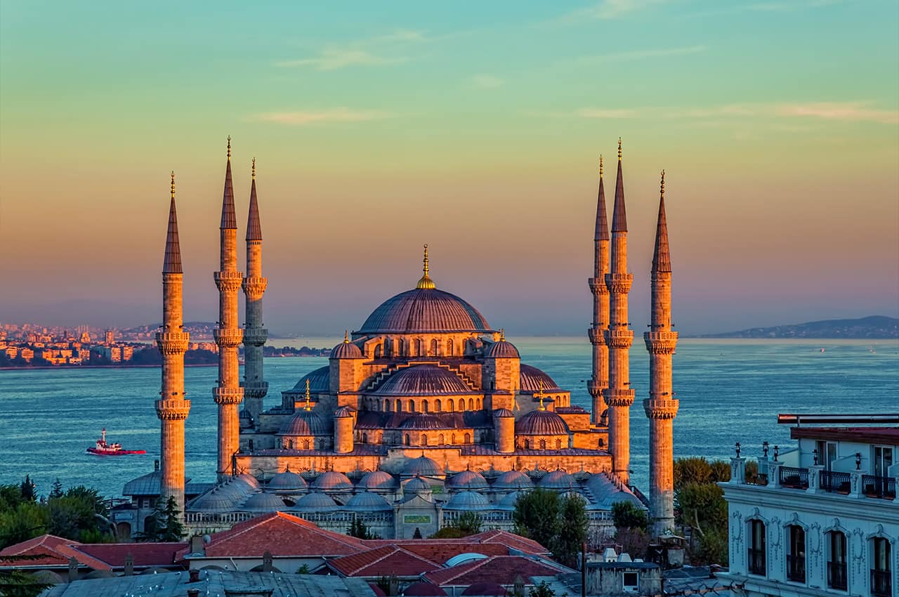 Turquia istambul mesquita sultao ahmed aerea