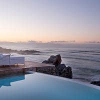 Birkenhead house por do sol