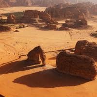 Elephant rock jabal alfil in al ula saudi arabia