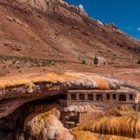 Puente del inca bridge of the inca a natural arch that forms a bridge over the las cuevas river a tr