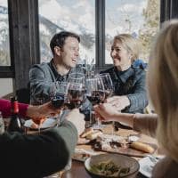 Aspen Colorado Sam's Restaurant  interno almoco vinho amigos snowmass