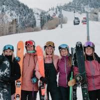 Aspen Colorado snowboard montanha pessoas