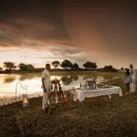 Botswana great plains duba explorers camp sundowner