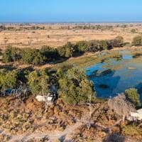 Botswana great plains duba explorers camp vista aerea