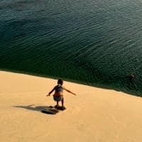 Maranhao oia casa lencois parque nacional dos lencois maranhenses esqui areia