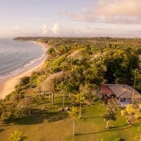 Ponta da juacema bahia caraiva aerial beach