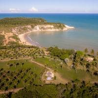 Ponta da juacema bahia caraiva aerial ocean