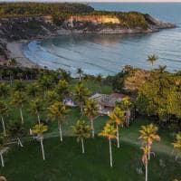 Ponta da juacema bahia caraiva aerial vista