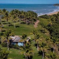 Ponta da juacema bahia caraiva drone vista oceano
