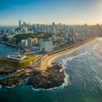 Vista aerea do farol da barra salvador bahia