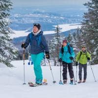 Canada tremblant caminhada neve