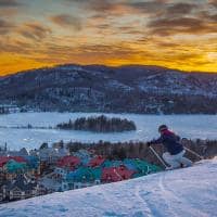 Canada tremblant esquiadora