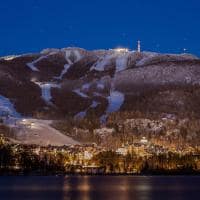 Canada tremblant montagne de soir