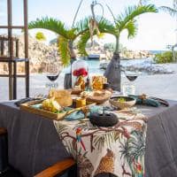 Curacao baoase luxury resort refeicao no gazebo