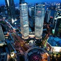Vista aérea Cidade Shanghai China