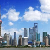 Vista panorâmica Shanghai China