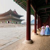 Coreiadosul seoul palacio gyeongbokgung hanbok