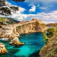 Old city center of famous town dubrovnik croatia