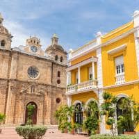 Beautiful church in cartagena colombia