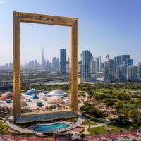 Det visit dubai the frame vista aerea