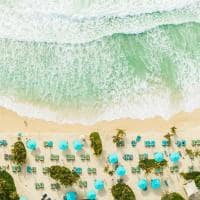 Jumeirah al naseem rockfish private beach aerial drone 2