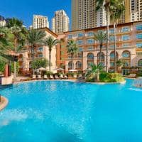 The ritz carlton dubai pool view