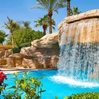 The ritz carlton dubai waterfall