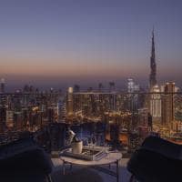 Vista de Dubai do terraço