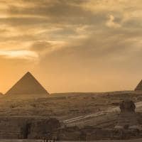 Pirâmides de Gizé, região do Cairo.
