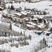 Estados unidos deer valley resort snow park base area