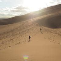 Eua parque nacional reserva great sand dunes morro