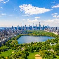 Vista aerea de central park nova york estados unidos