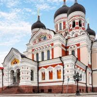 Catedral Alexander Nevsky, na cidade velha de Taline - Estônia.