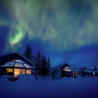 Finlandia rovaniemi santas hotels igloos arctic aurora boreal