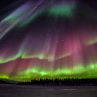 Finlandia laponia aurora boreal nanguniemi inarijarvi perttiturunen