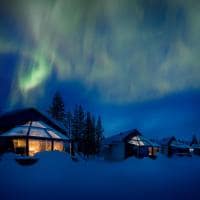 Finlandia rovaniemi santas hotels igloos arctic aurora boreal