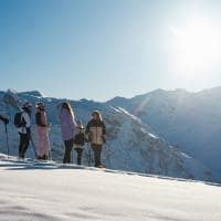 Franca val disere raquete de neve grupo