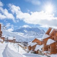 Franca val thorens vila sob neve