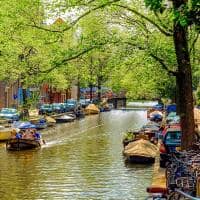 Holanda amsterda canal e bikes