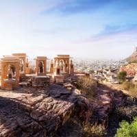 Pacote Índia: Vista Cidade Azul, Memorial Jaswant Thada, Mehrangarh, Jodhpur, Rajastão