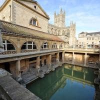 Bath antigos banhos romanos inglaterra