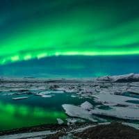 Islandia glacier lagoon jokulsarlon aurora boreal