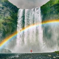 Islandia skogafoss waterfall