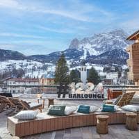 Italia grand hotel savoia cortina dampezzo terraco inverno