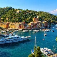 Italia portofino mar montanha barcos